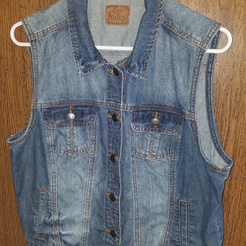 Love Indigo jean vest